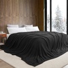 image:imageLonger Than Long  Coma Inducer Plush Blanket 115 x 180  Silver Gray  Experience Luxury Comfort with Extra Large BeddingBlack