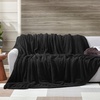 image:imageLonger Than Long  Coma Inducer Plush Blanket 115 x 180  Silver Gray  Experience Luxury Comfort with Extra Large BeddingBlack