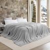 image:imageLonger Than Long  Coma Inducer Plush Blanket 115 x 180  Silver Gray  Experience Luxury Comfort with Extra Large BeddingSilver Gray