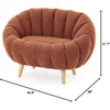 image:imagePumpkin Sofa by Dorm Haul  Boucle Rustic OrangeBoucle Rustic Orange
