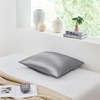 image:imageSilk Baby  Coma Inducer Standard Size Pillowcase  Light GrayDark Gray