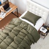 image:imageSnorze Cloud Cozy Coma Inducer Twin Oversized Comforter Set Burnt Olive  Experience Coma Worthy Sleep with Silky Cooling Extra Large BeddingTwin XL