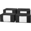 image:imageTUSK Jumbo Storage with Clear View 4Pack  Black