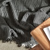 image:imageTerra  Pais  Marooned Earth Throw Blanket  Forest Black