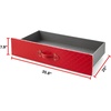 image:imageTexture Brand  Rolling Under Bed Storage Drawer  Burgundy