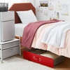 image:imageTexture Brand  Rolling Under Bed Storage Drawer  Burgundy