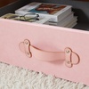 image:imageTexture Brand  Rolling Under Bed Storage Drawer  Heavenly Pink