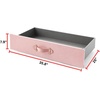 image:imageTexture Brand  Rolling Under Bed Storage Drawer  Heavenly Pink