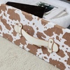 image:imageTexture Brand  Rolling Under Bed Storage Drawer  Moo Cow WhiteBrown