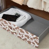 image:imageTexture Brand  Rolling Under Bed Storage Drawer  Moo Cow WhiteBrown