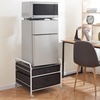 image:imageThe Fridge Stand Supreme Storage Organizer Cart White Frame Black Drawers  Essential Dorm Supplies for College Freshmen Necessities