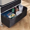 image:imageThe Fridge Stand Supreme Storage Organizer Cart White Frame Black Drawers  Essential Dorm Supplies for College Freshmen Necessities