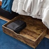 image:imageThe Storage MAX  Underbed Wooden Organizer with Wheels  Warm Wood