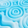 image:imageUSA Made Twin XL 2 Cooling Gel Memory Foam Topper  Convoluted Foam