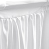 image:imageWhite Microfiber Dorm Desk Skirt  42 Length36 x 24 Rectangular