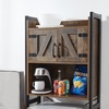 image:imageYak About It Dorm Hutch  Over the Fridge Organizer  WhiteDark Wood Walnut
