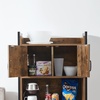 image:imageYak About It Dorm Hutch  Over the Fridge Organizer  WhiteDark Wood Walnut