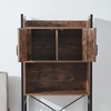 image:imageYak About It Dorm Hutch  Over the Fridge Organizer  WhiteDark Wood Walnut
