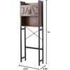image:imageYak About It Dorm Hutch  Over the Fridge Organizer  WhiteDark Wood Walnut