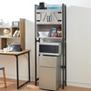 image:imageYak About It Dorm Hutch  Over the Fridge Organizer  WhiteGray Walnut