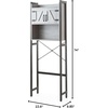 image:imageYak About It Dorm Hutch  Over the Fridge Organizer  WhiteGray Walnut