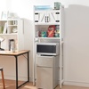 image:imageYak About It Dorm Hutch  Over the Fridge Organizer  WhiteWhite