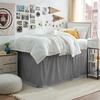 image:imageCotton Dorm Bungee Bed Skirt 3 Panel Set  Slate Gray