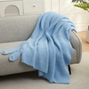 image:imageCozy Potato Blanket with Socks  Calm Blue
