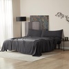 image:imageDark Sky Reserve  Bamlin Twin XL Sheet Set  Portugal Made  Faded Black  Experience Coma Worthy Sleep with High Quality BeddingQueen