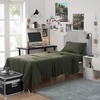 image:imageDark Sky Reserve  Bamlin Twin XL Sheet Set  Portugal Made  Hero Green  Experience Coma Worthy Sleep with High Quality BeddingTwin XL