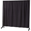 image:imageDont Look At Me  Expandable Privacy Room Divider  Black Frame with Black Fabric