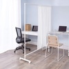 image:imageDont Look At Me  Simplified Privacy Room Divider  White Frame with White Privacy Fabric