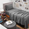 image:imageDorm Haul Comfy College Sheets  Twin XL Bedding Set  Antarctica GrayGranite Gray