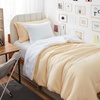 image:imageDorm Haul Cozy Twin XL Bedding College Comforter Set Jet StreamOat Milk  Essential Dorm Supplies for College Freshmen NecessitiesShortbreadWhite