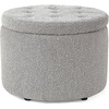 image:imageDormCo 2East  Storage Comfort Seat Ottoman  Dark GrayBrown  White