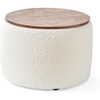 image:imageDormCo 2East  Storage Table Ottoman  GrayWhitePure White