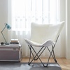image:imageDormCo Oversized Butterfly Chair  Comfy Cozy Classic GrayPure White
