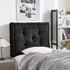 image:imageDormCo Rainha  Classic Tufted College Headboard  Black