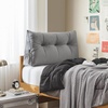 image:imageDormCo Rainha  Lounger Tufted College Headboard  Gray
