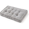 image:imageDormCo Rainha  Ultra Thick Tufted Floor Pillow  Peachy PinkGray