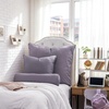 image:imageDormCo Rainha Cotton Dutch Euro amp Bolster Pillow Set  Taupe Gray  Dorm Supplies for College Freshmen Essentials