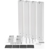 image:imageDormCo Suprima Ultimate Height Bed Risers  Carbon Steel  White