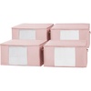 image:imageDormCo TUSK Jumbo Storage with Clear View 4Pack  Rose QuartzRose Quartz