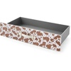 image:imageTexture Brand  Rolling Under Bed Storage Drawer  Moo Cow WhiteBrown
