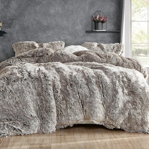 image:imageAre You Kidding Coma Inducer Twin Oversized Comforter Set Frosty Chocolate  Experience Coma Worthy Sleep with Shaggy Fluffy Plush Extra Large Bedding