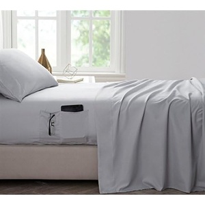 image:imageByourbed BYB Bedside Pocket Twin XL Sheet Set  Supersoft Glacier Gray