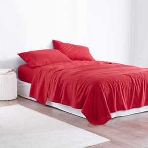 image:imageByourbed Microfiber Twin XL Bedding Sheet Set  Cherry Red