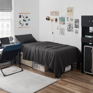 image:imageDark Sky Reserve  Bamlin Twin XL Sheet Set  Portugal Made  Faded Black  Experience Coma Worthy Sleep with High Quality BeddingTwin XL