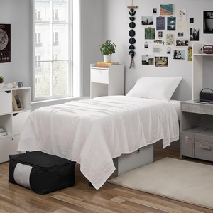 image:imageDark Sky Reserve  Bamlin Twin XL Sheet Set  Portugal Made  Pure White  Experience Coma Worthy Sleep with High Quality BeddingTwin XL