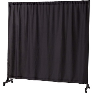 image:imageDont Look At Me  Expandable Privacy Room Divider  Black Frame with Black Fabric